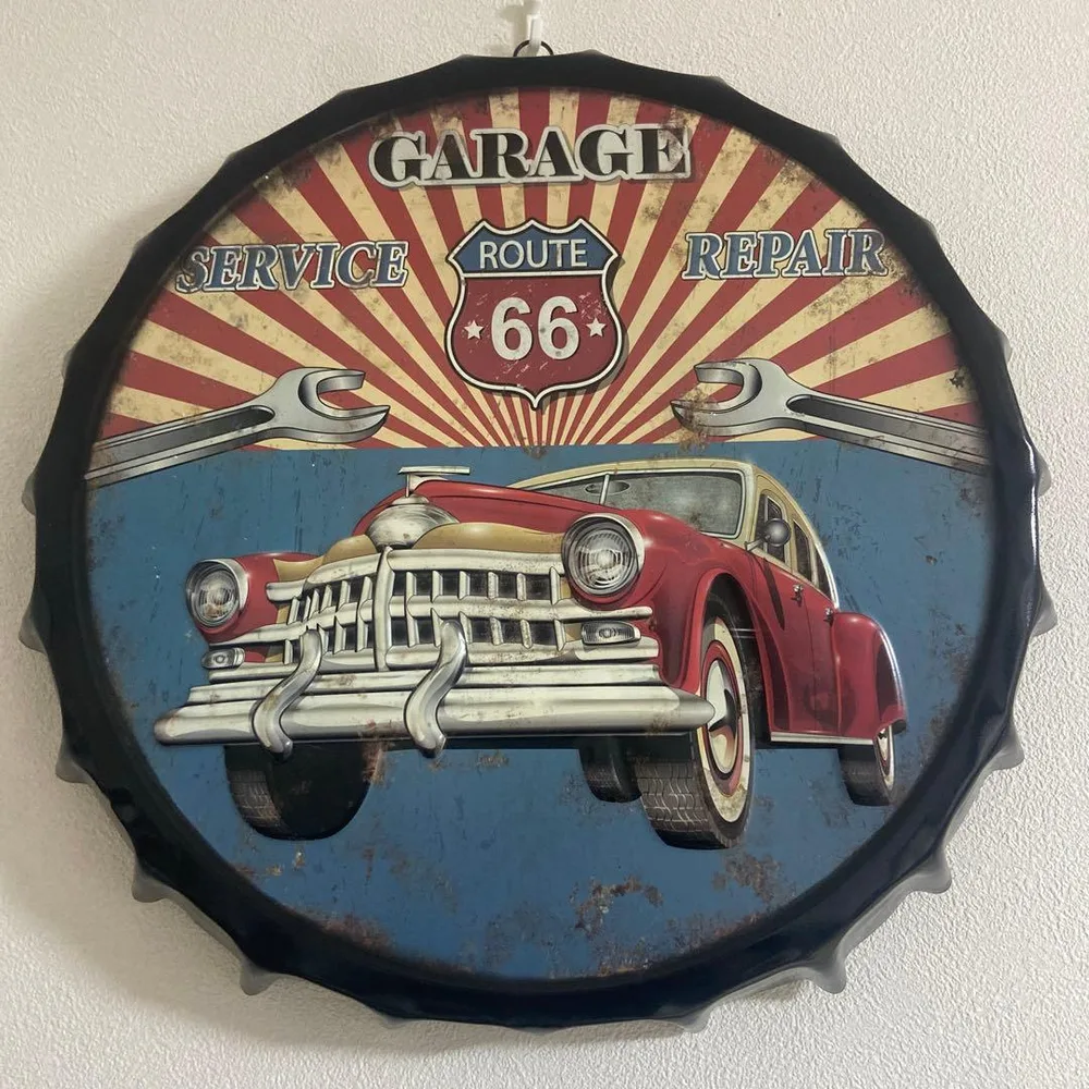 Route 66 ガレージ ウォールデコレーション
