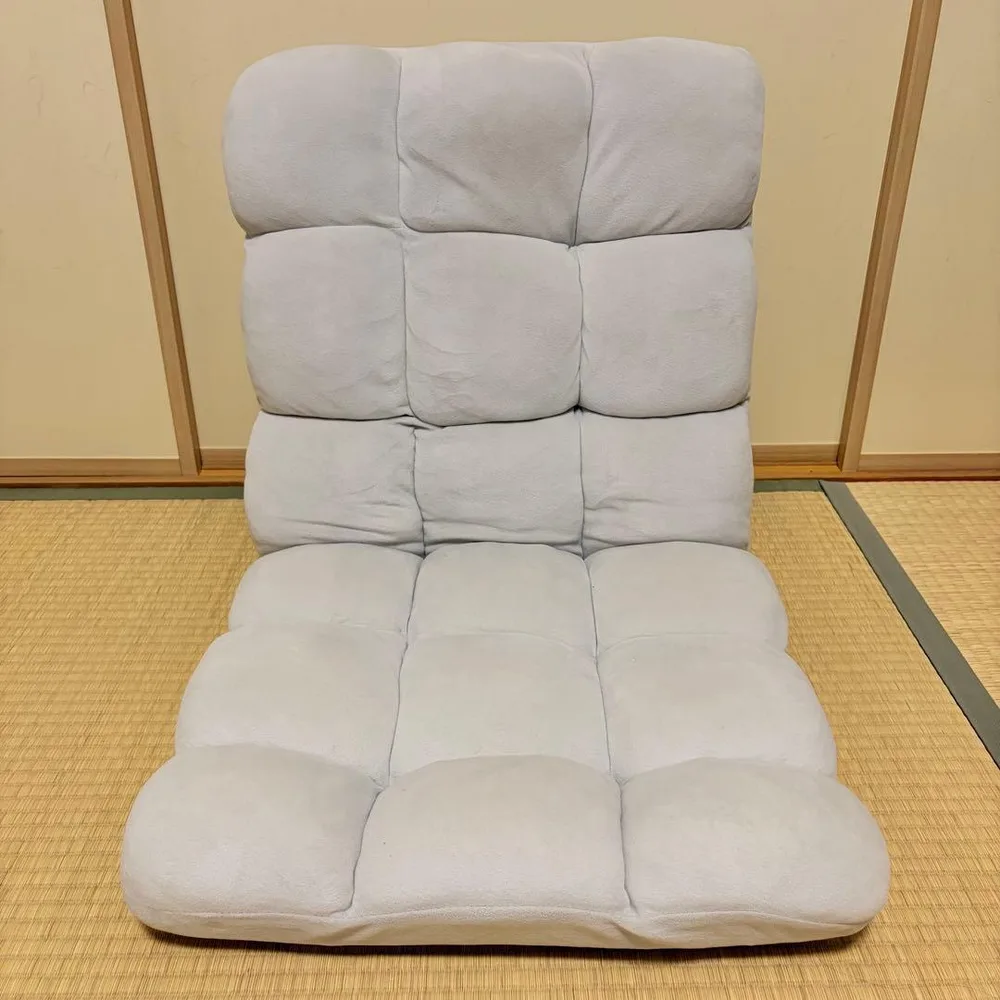 座椅子 フロアチェア ライトグレー