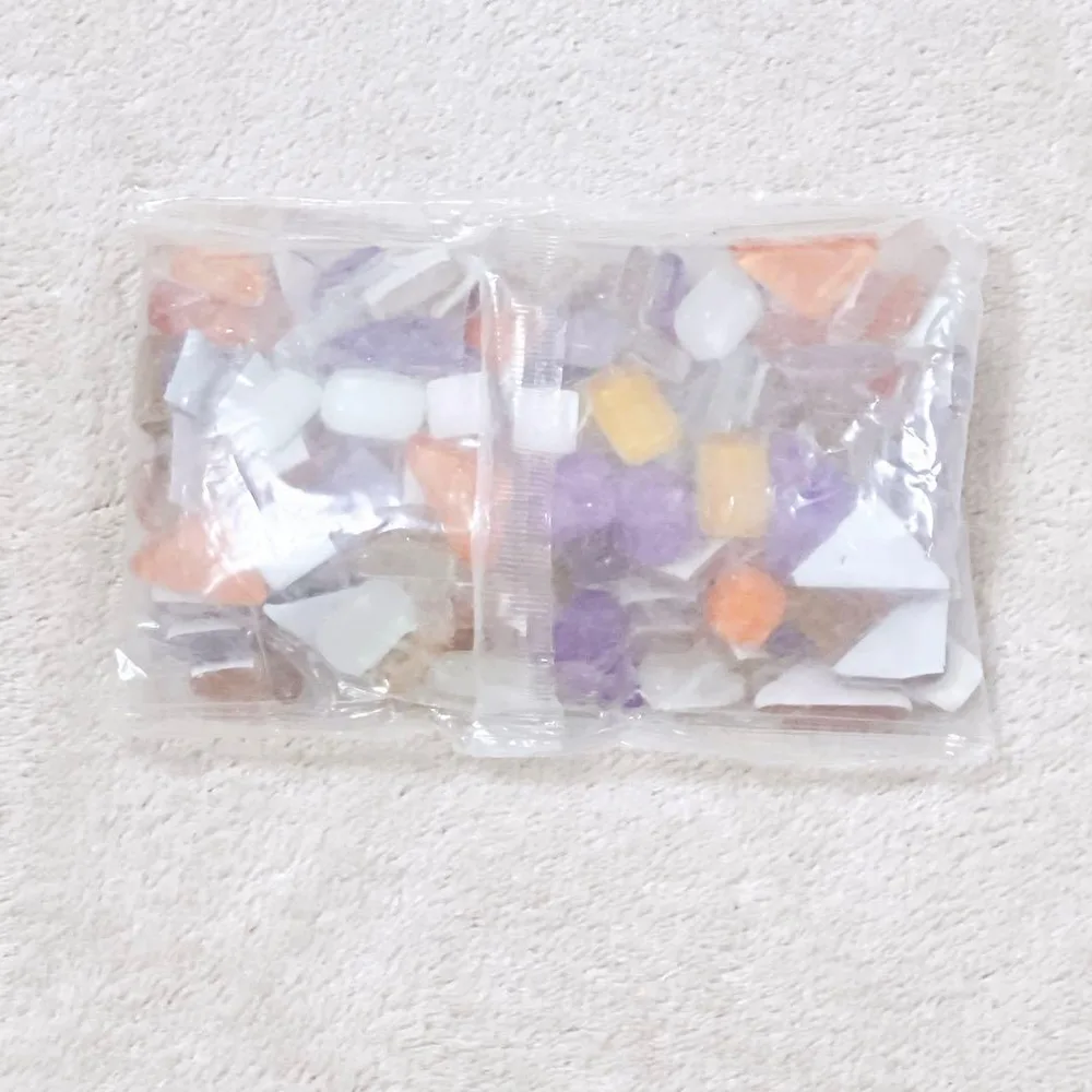 モザイク タイル 200g ガラス DIY ハンドメイド モザイク カラフル