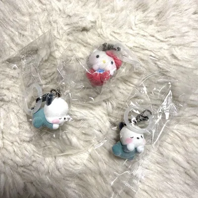サンリオ ふわふわめじるしアクセサリー ベイビー 3点ポチャッコキティ