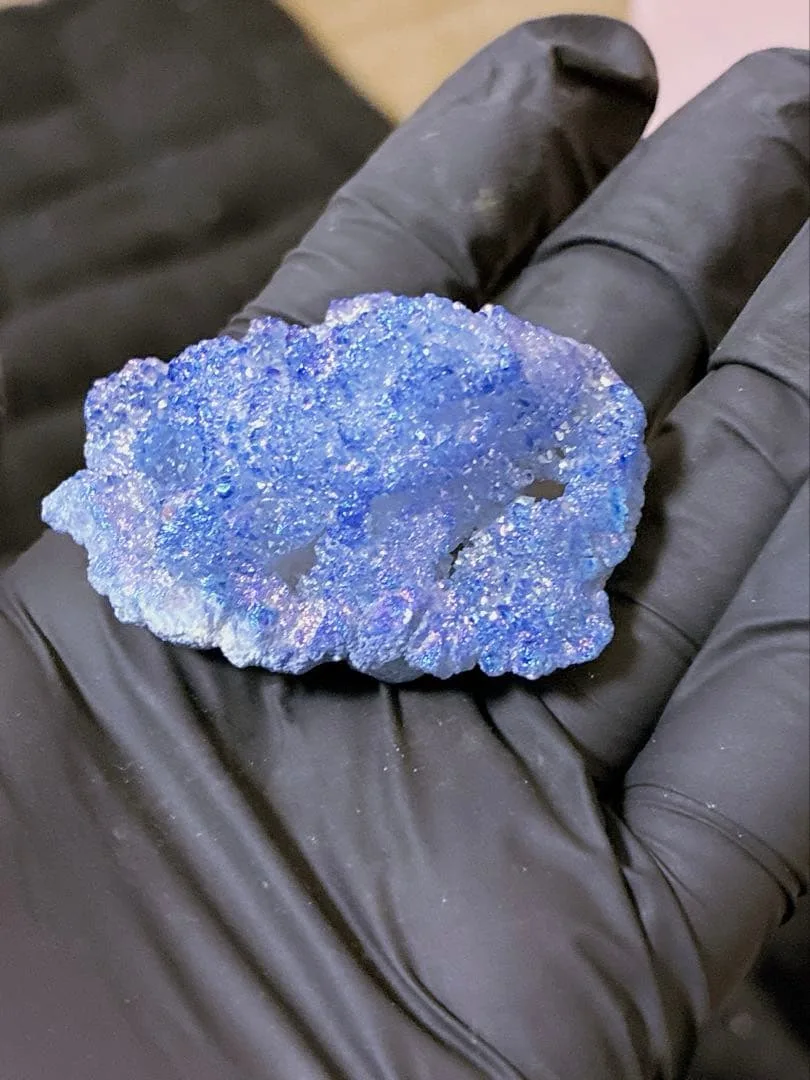 オーロラ加工 水晶 原石 天然石