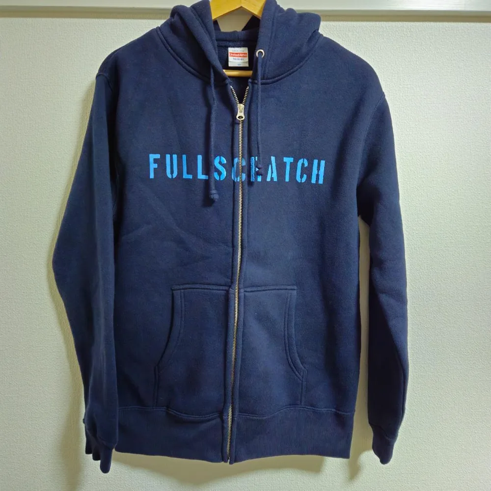 FULLSCRATCH ジップアップパーカー ネイビー M