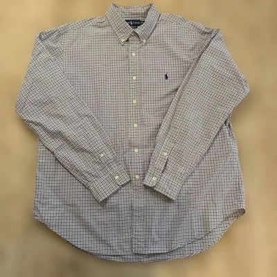 【CLASSIC FIT】ラルフローレン BDシャツ チェック XXL ネイビー