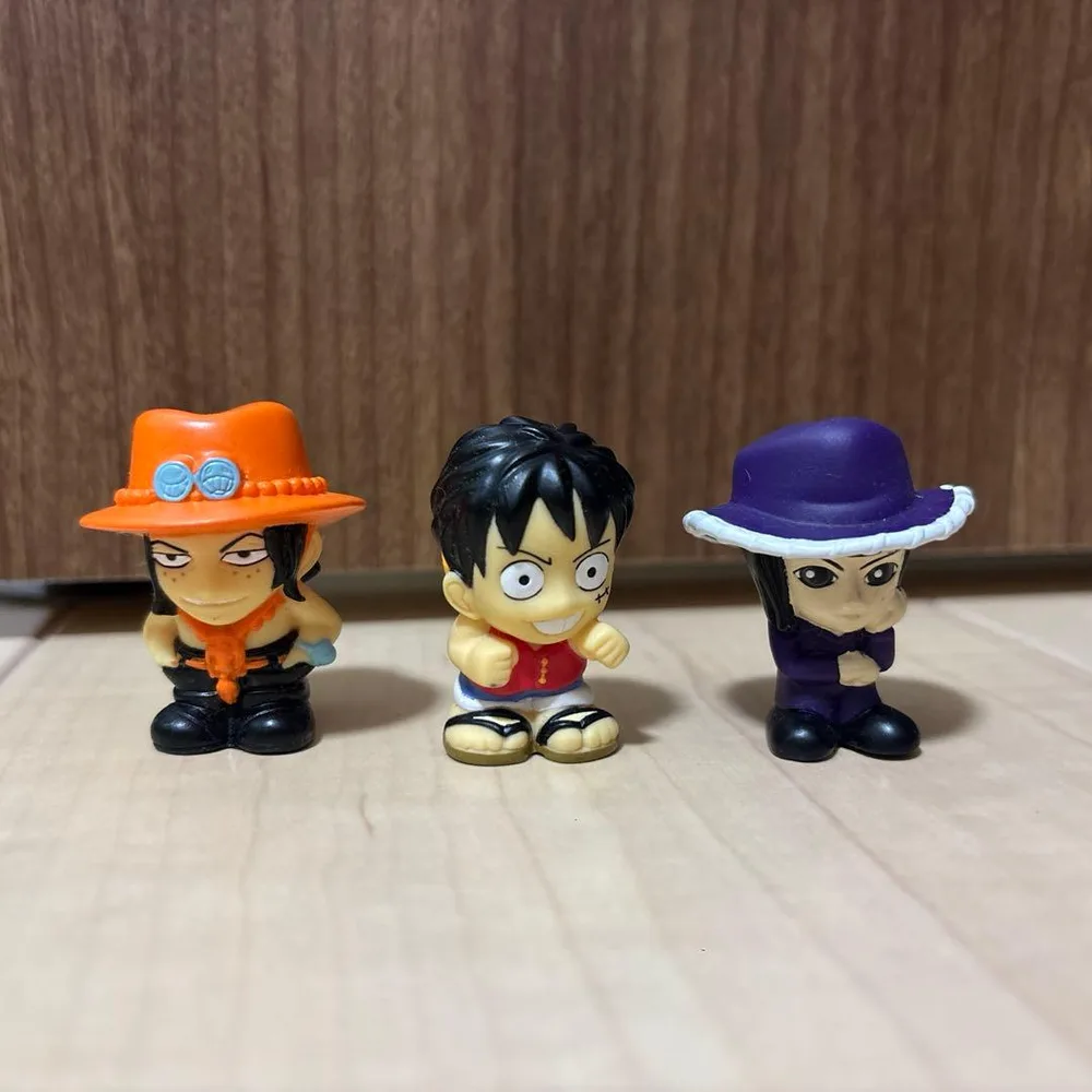 ワンピース ミニフィギュア 3体セット エース ルフィ