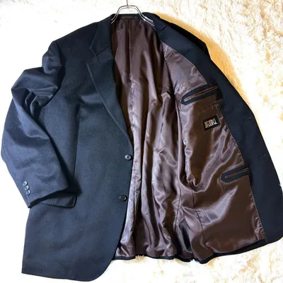 【美品】DEGIORGI カシミヤ100% テーラードジャケット 4L 黒