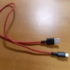 USB Type-C 充電ケーブル レッド メッシュ