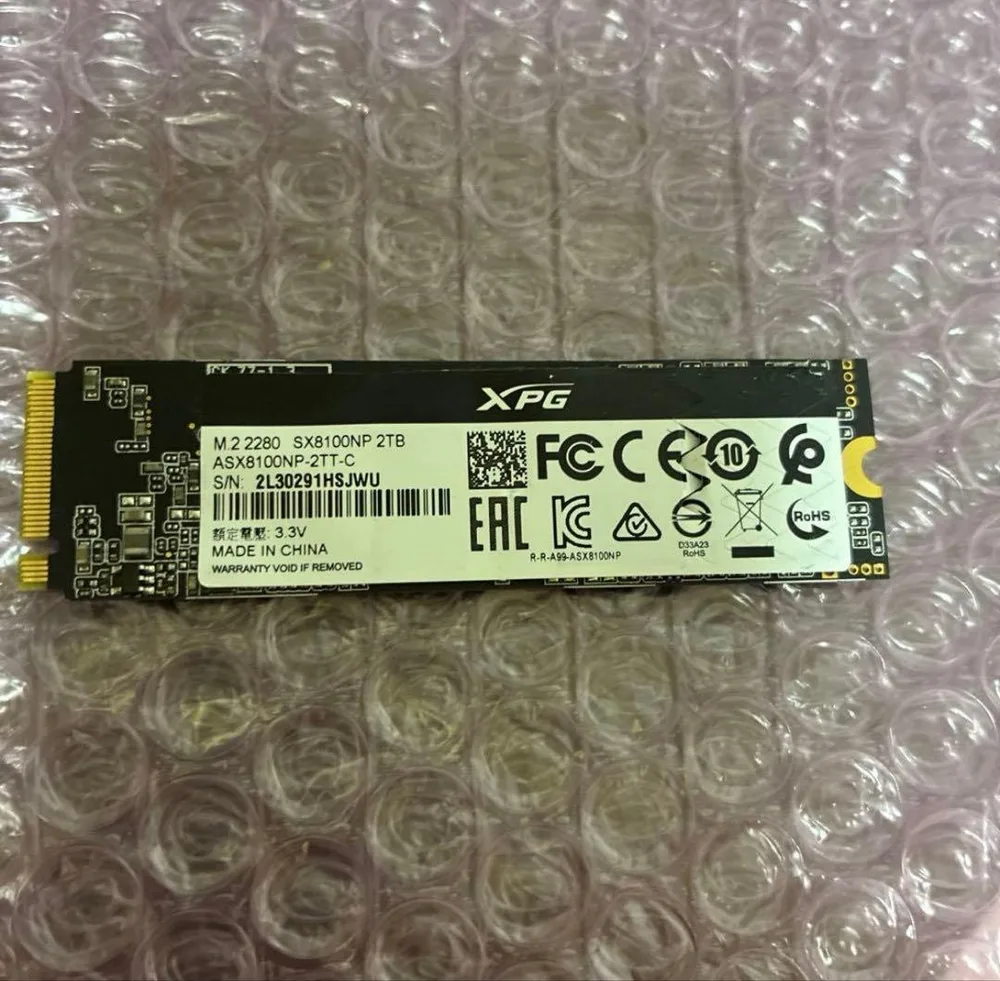 ジャンク ADATA XPG 2TB M.2 SSD