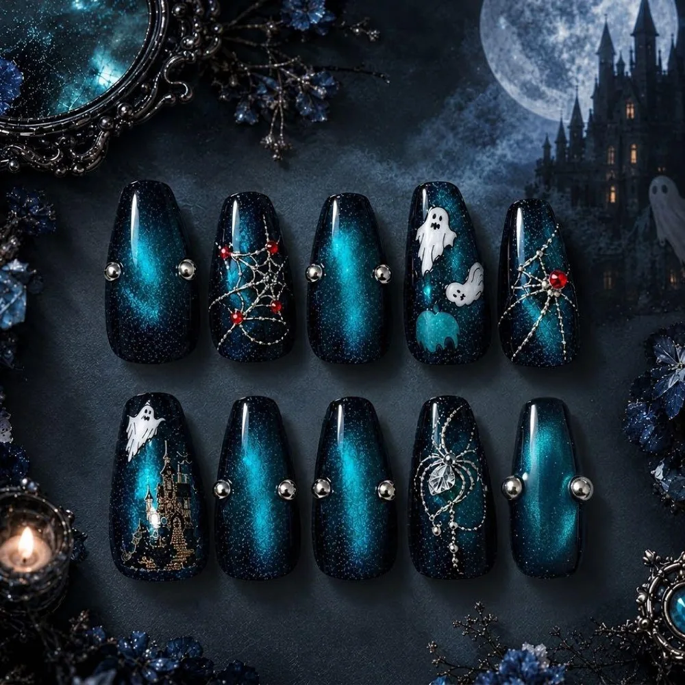 【ミセス SHADOWS 公式ネイルシート使用】ハンドメイド ネイルチップ