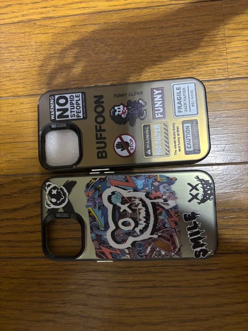 iPhone15用ケース 2個セット ストリートデザイン