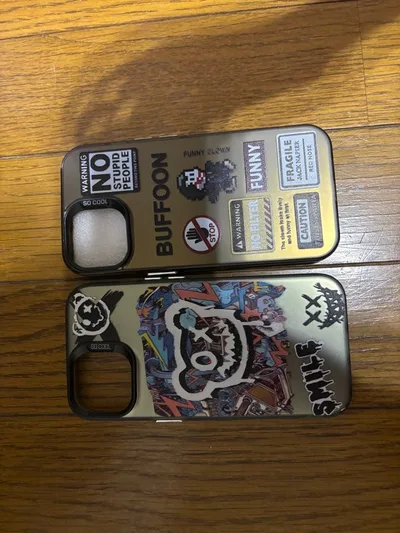 iPhone15用ケース 2個セット ストリートデザイン