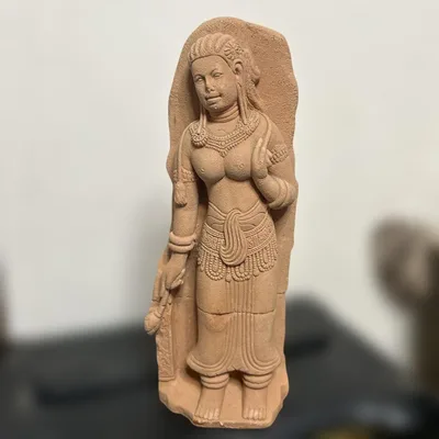 クメール美術 デヴァター女神像 テラコッタ タイ製 アンコールワット