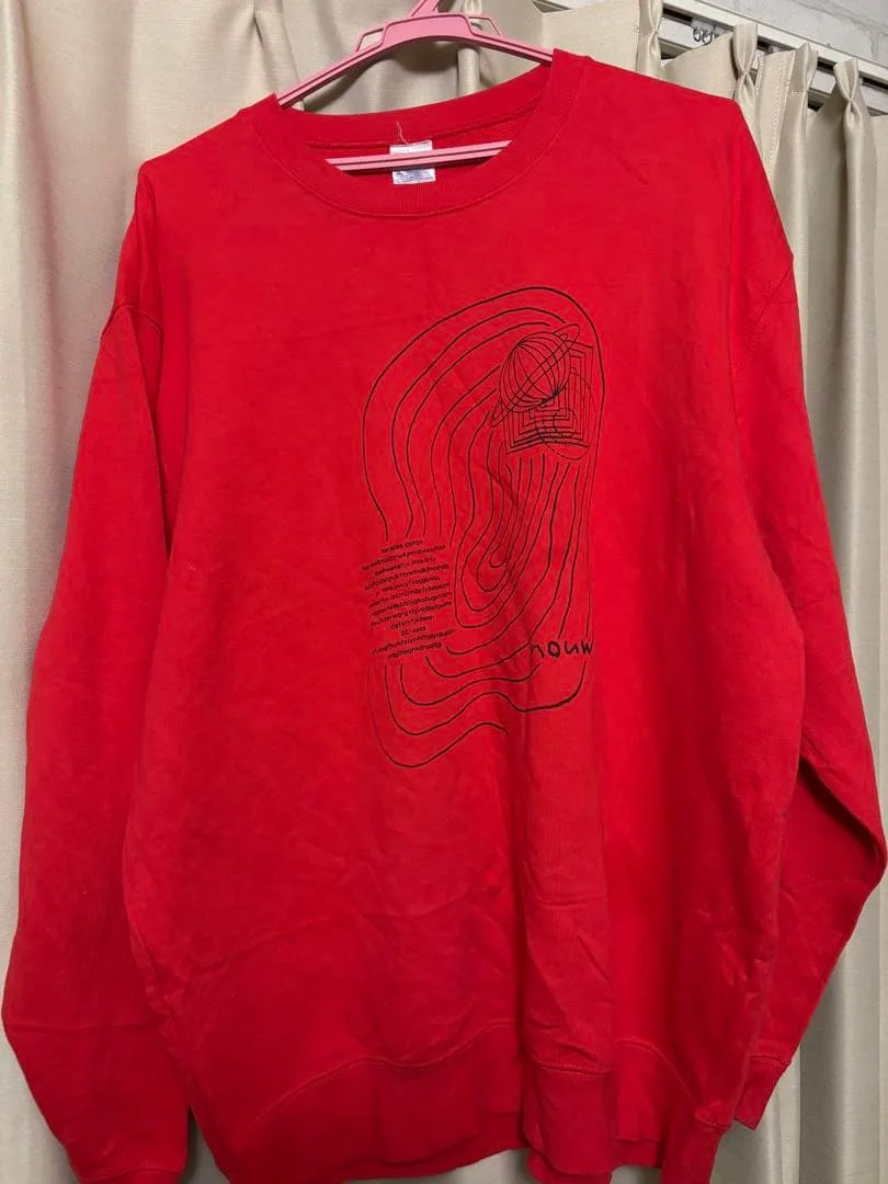 nouw グラフィック スウェット レッド XL