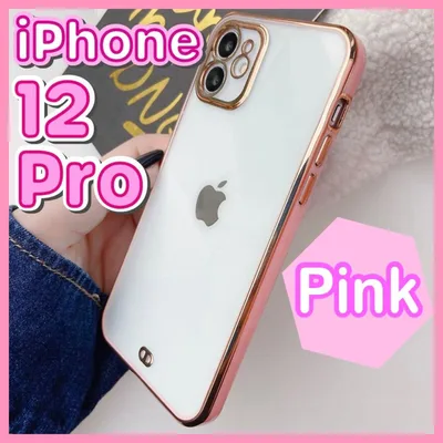 新品 iPhone 12 pro クリア ケース ピンク カバー かわいい a