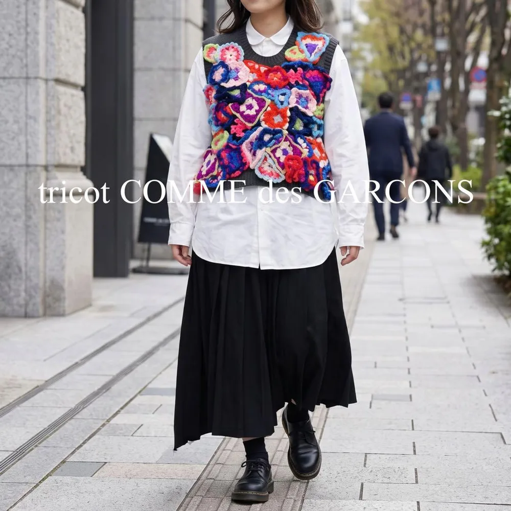 tricot COMME des GARCONS AD2011 立体花ベスト