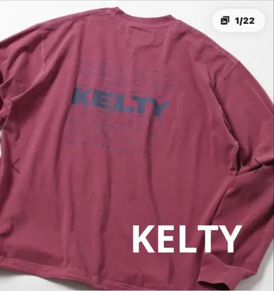 KELTY Back Typo Logo L/S T-shirt ロンT