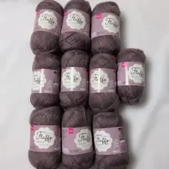 DAISO Fluffy フラッフィ 毛糸 F17 グレープ 10玉セット