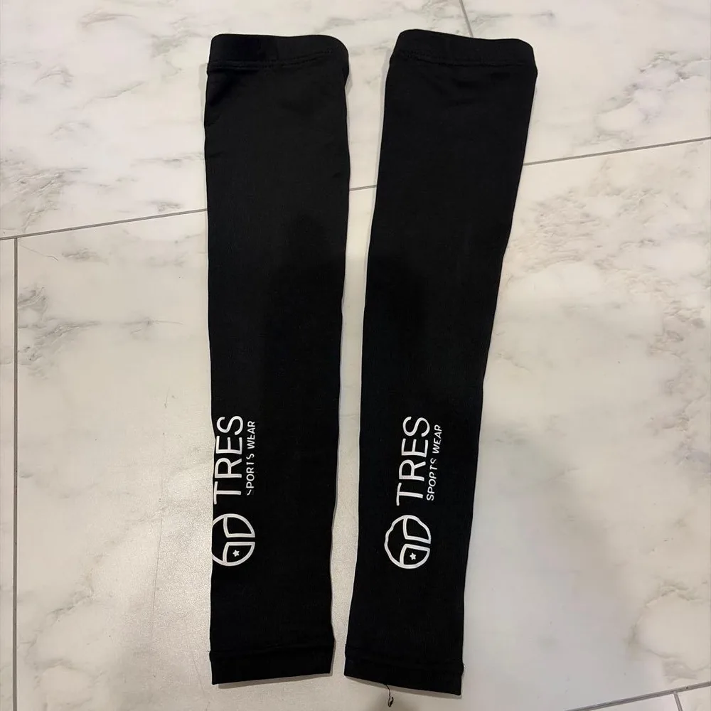 TRES SPORTS WEAR アームカバー ブラックバレーボールキッズ