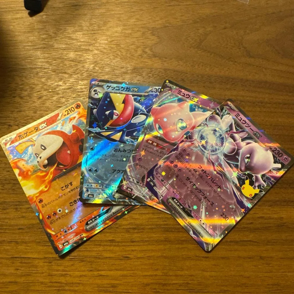 ポケモンカード ミュウツーex ミュウex 4枚セット 30周年