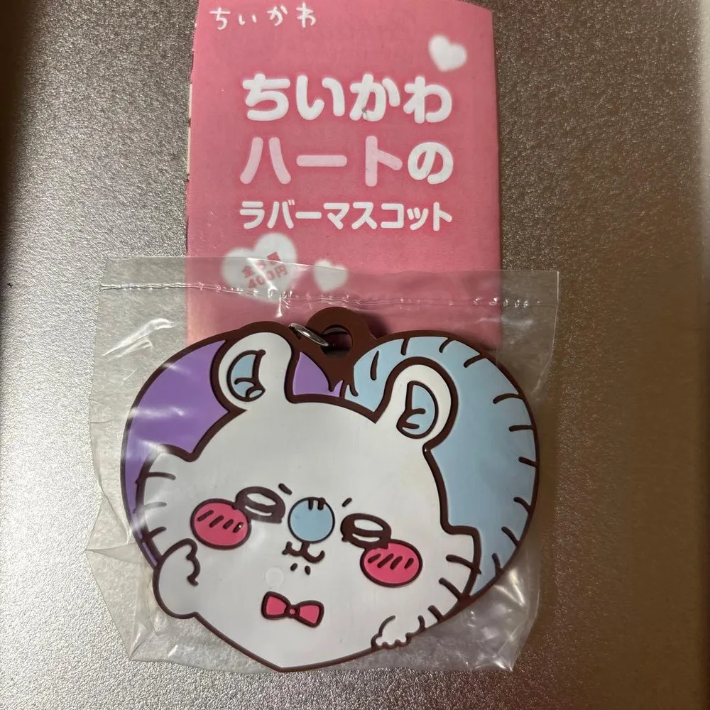 ちいかわ ハートのラバーマスコット モモンガ