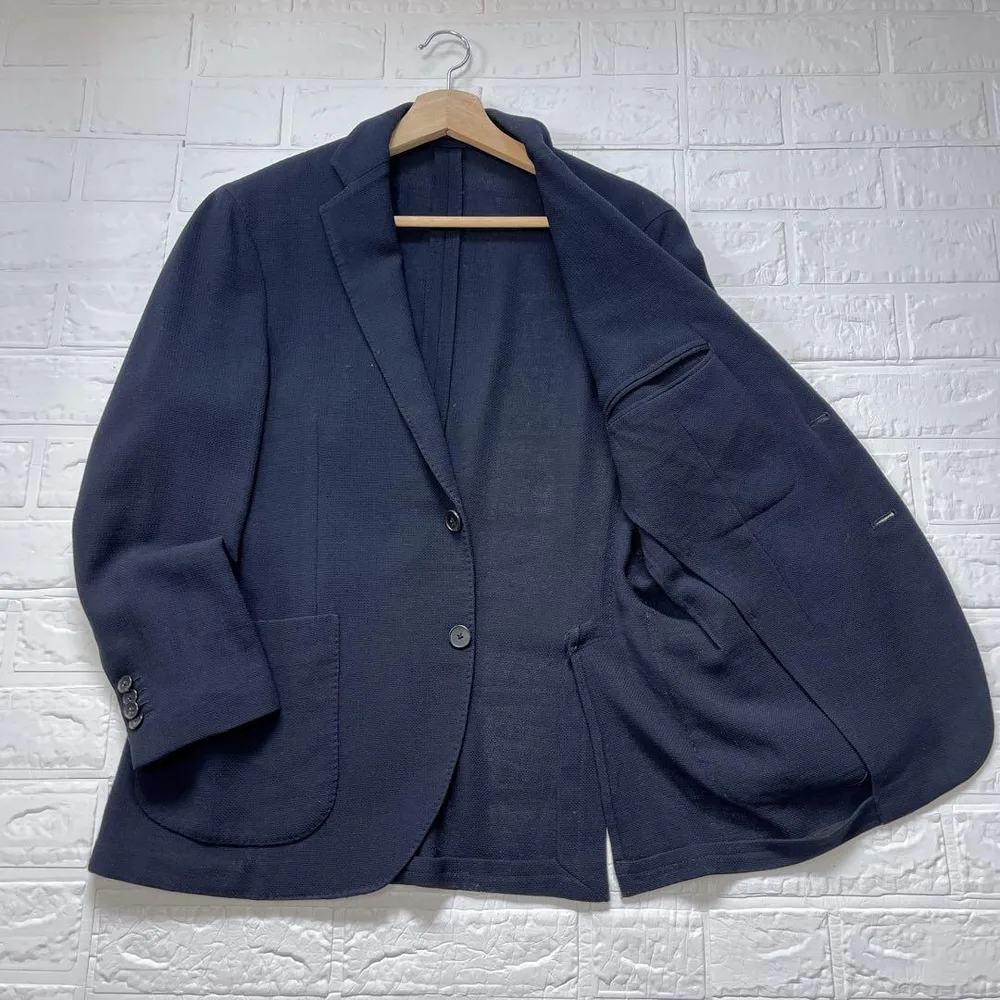 LARDINI テーラードジャケット ホップサック ウール