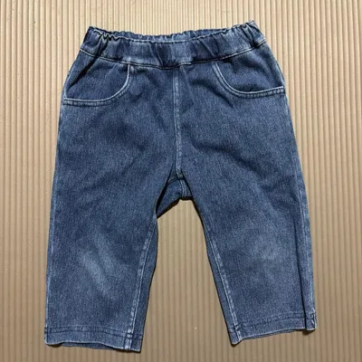 moujonjon デニムパンツ リボン付き 110