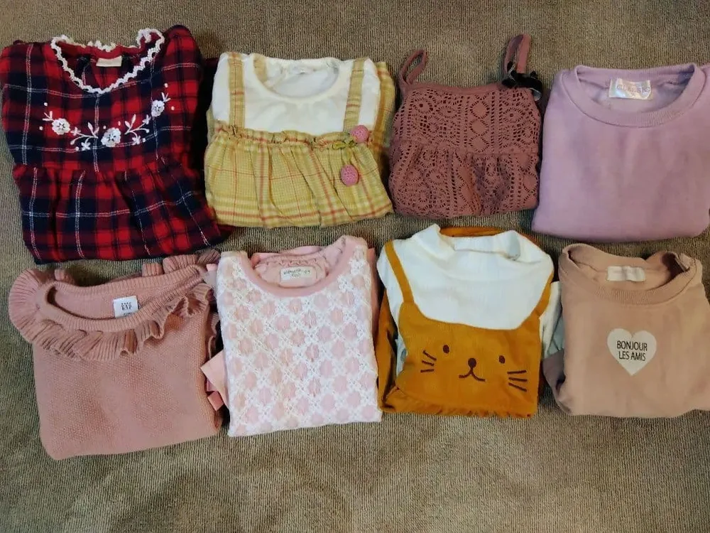 女の子 トップス・ボトムス 8点セット まとめ売り 秋冬服 キッズ 女児