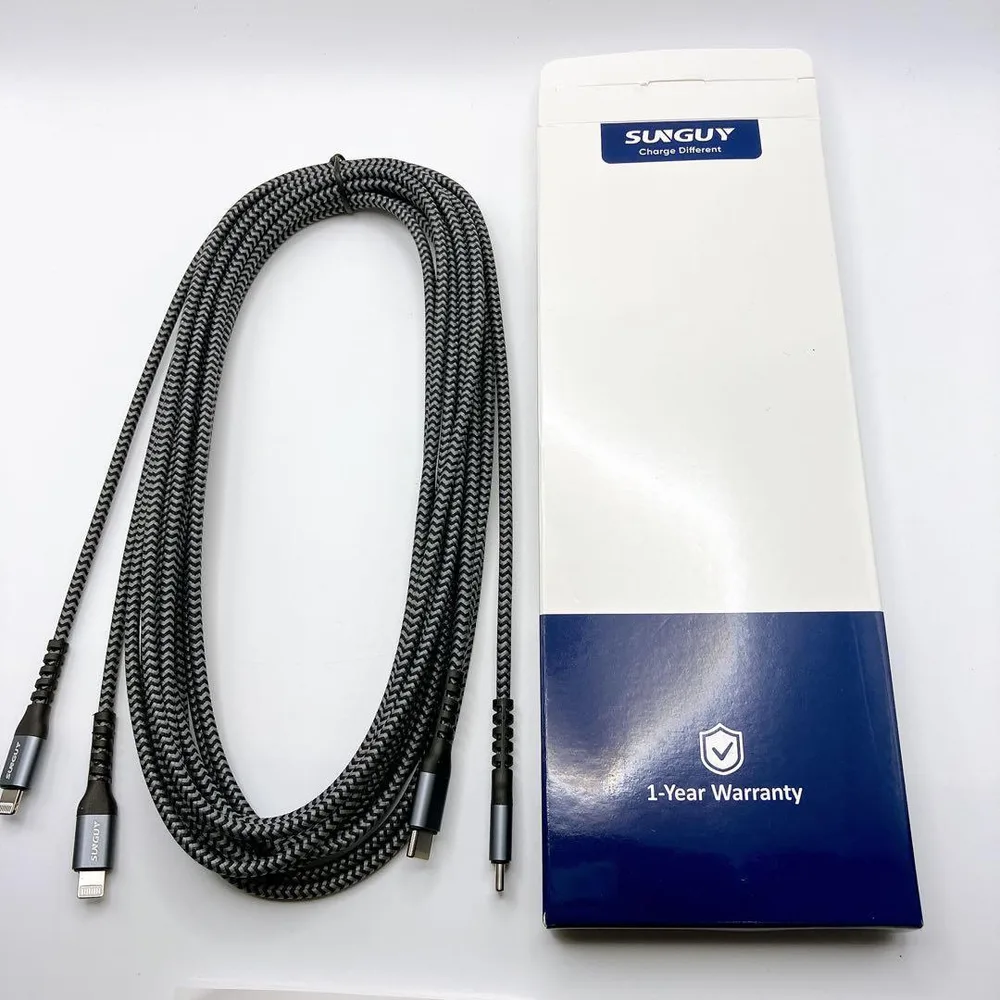 【新品】SUNGUY USB Type-C ケーブル 3m×2本セット 高耐久