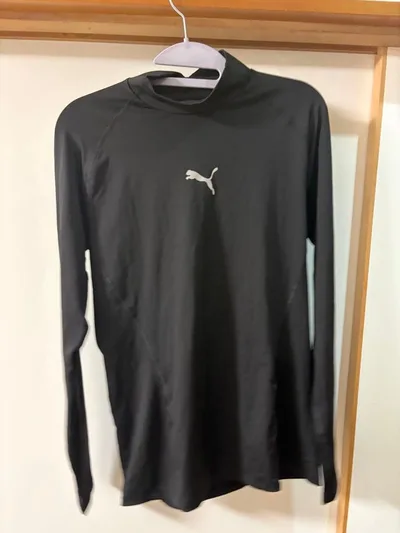 PUMA ハイネック ロングスリーブ ブラック XL