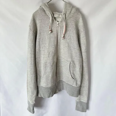 MAISON KITSUNE メゾンキツネ ジップパーカー XS ライトグレー