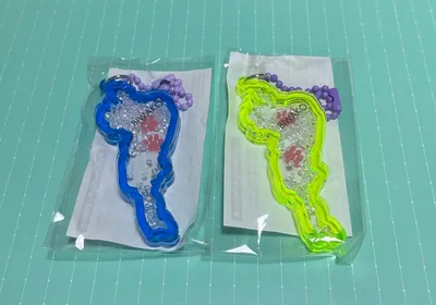 琵琶湖キーホルダー 肉球 2個セット