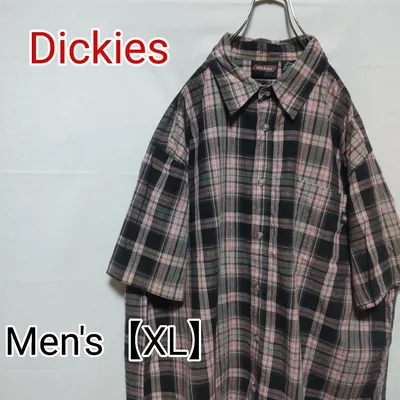 S148【US輸入】Dickies(ディッキーズ) 半袖シャツ【XL】チェック