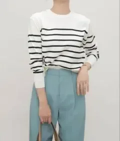 ナノユニバース ニット コンパクト プルオーバー