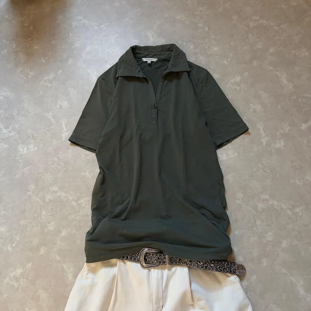archive UNIQLO henley neck y2k fade