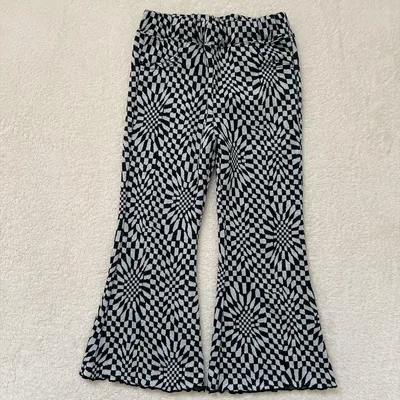 キッズ ロングパンツ モノトーン柄