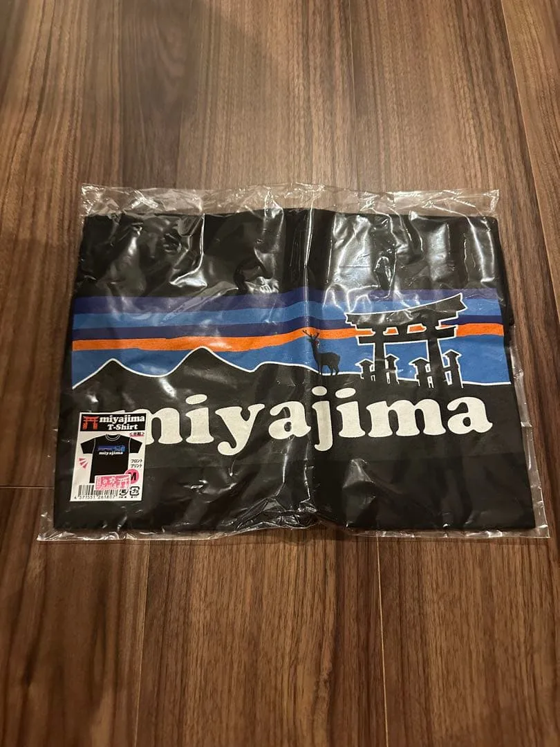 宮島 Tシャツ ブラック Mサイズ パタゴニア風