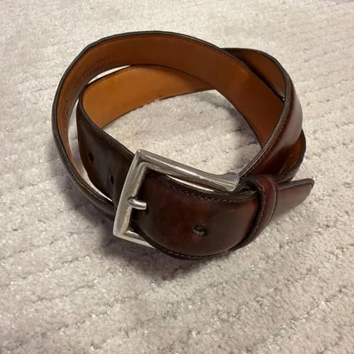 UNITED ARROWS シェルコードバン ベルト ブラウン メンズ