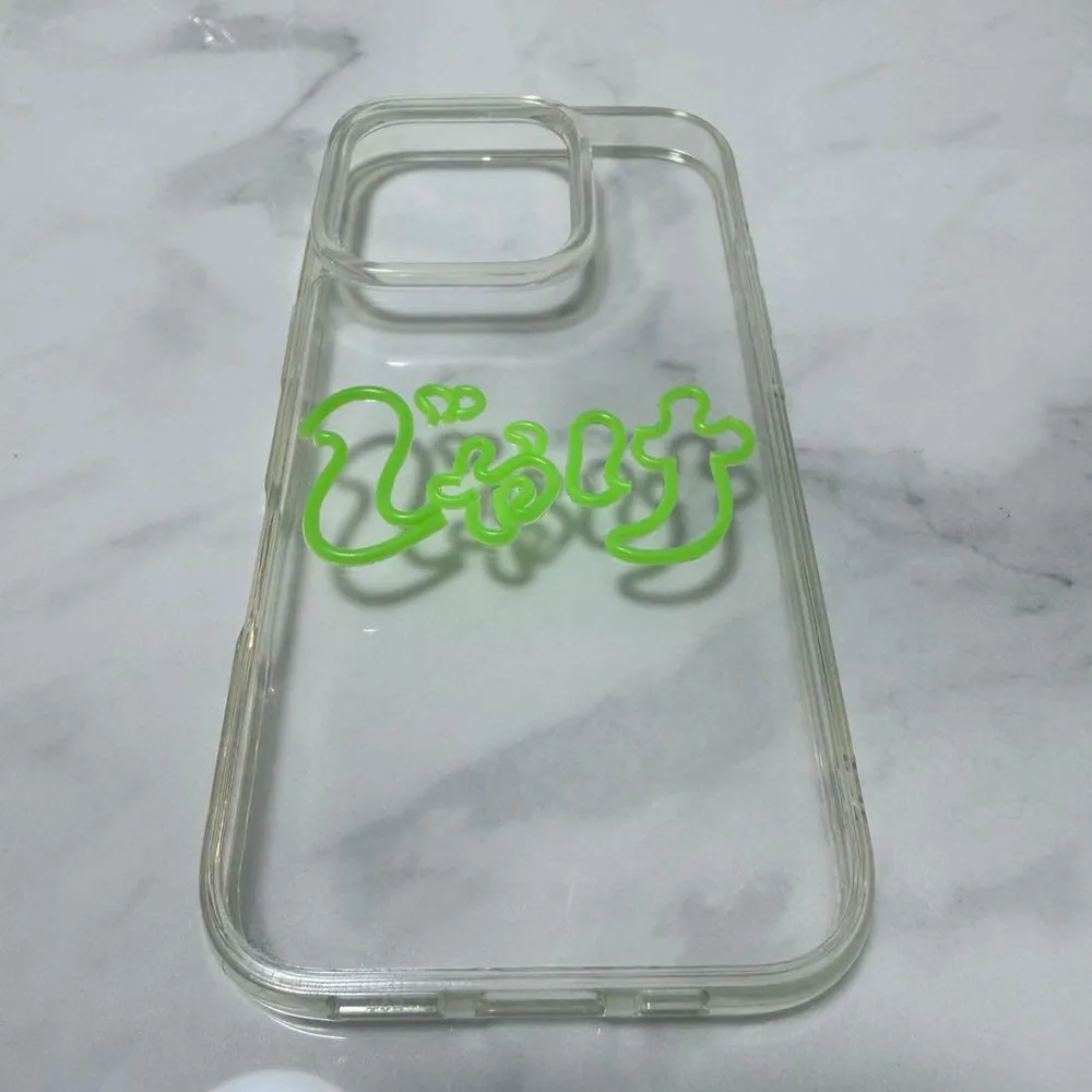 iPhone16pro ケース クリア ネオンライクデザイン じゃけ