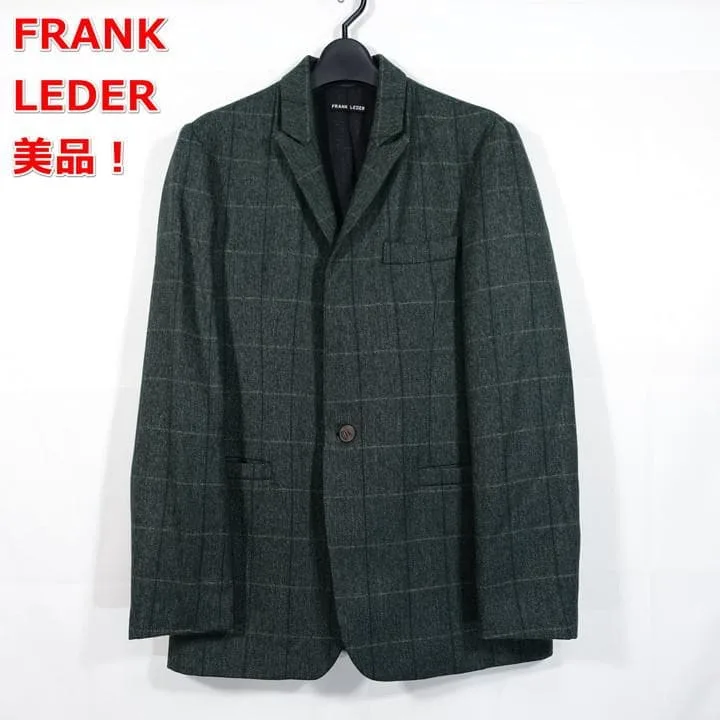 【美品】フランクリーダー ウインドウペンジャケット Frank Leder S