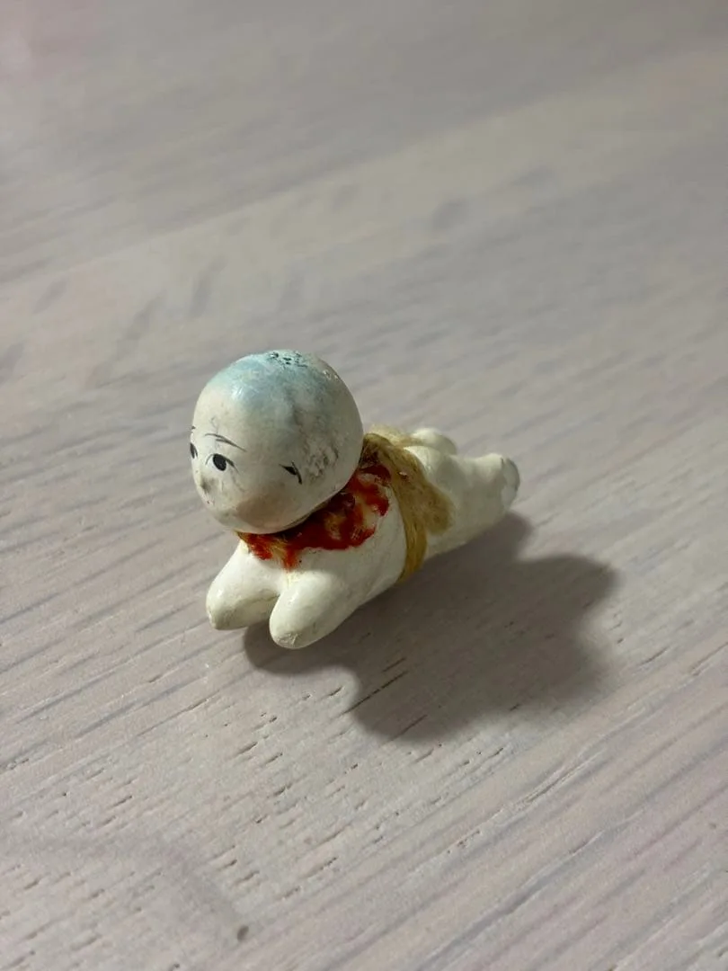 レトロ 郷土玩具 豆人形 伏せ人形 はいはい 赤ちゃん