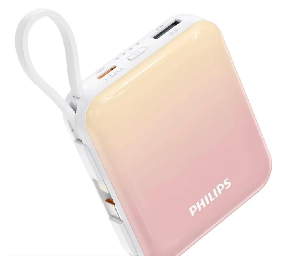 フィリップス モバイルバッテリー 10000mAh ピンク PSE
