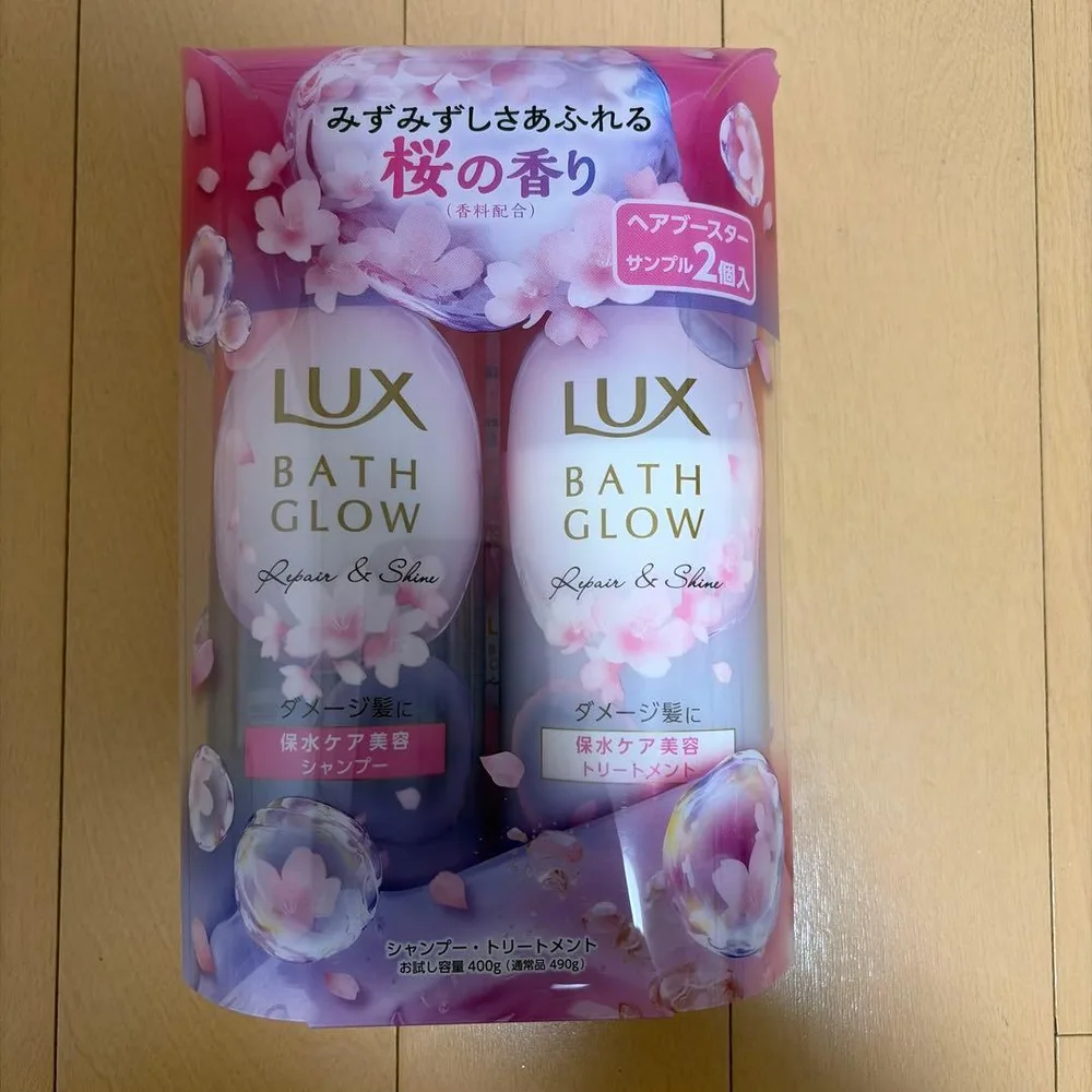 LUX BATH GLOW サクラ リペア&シャイン シャンプー トリートメント