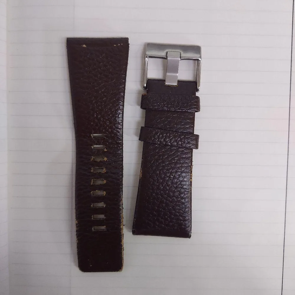 腕時計用 レザーベルト ブラウン 30mm