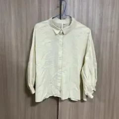 HK WORKS LONDON 長袖シャツ クリームイエロー LL