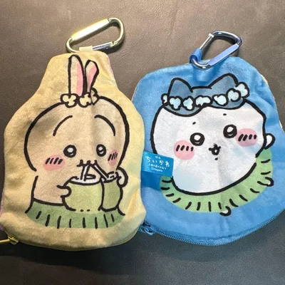ちいかわ ぬいぐるみポーチ うさぎ ハチワレ