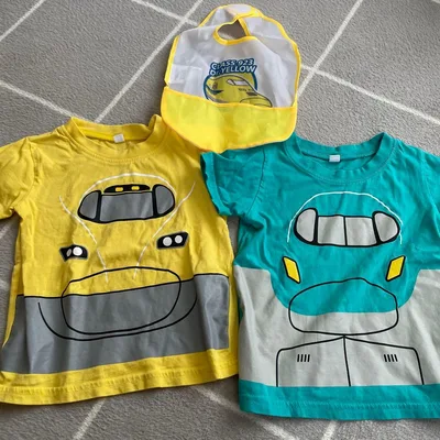 新幹線 Tシャツ 2枚 ドクターイエロー はやぶさ