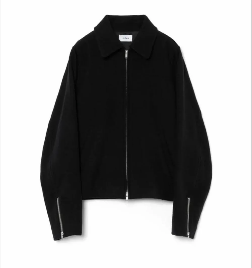 REFINED WOOL SHORT BLOUSON / BLACK