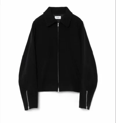 REFINED WOOL SHORT BLOUSON / BLACK