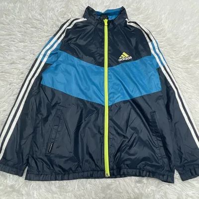 アディダス adidas ナイロンジャケット フットサル 160 ネイビー
