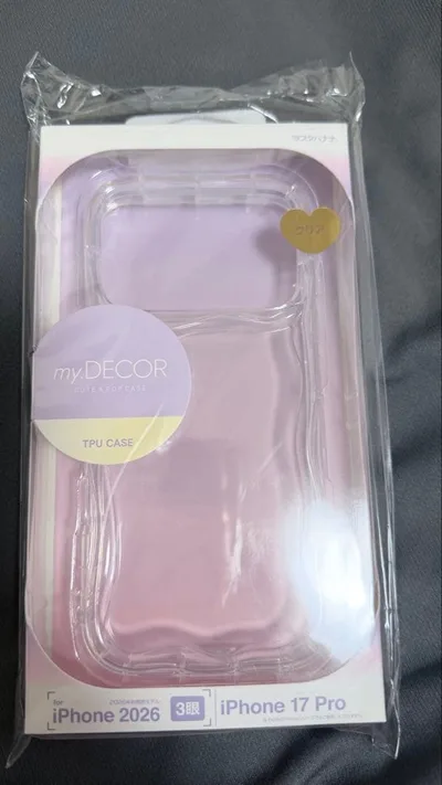 iPhone17pro 18pro my.DECOR クリア ウェーブケース