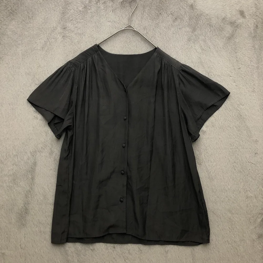 green label relaxing♡フレア袖 ブラウス グレー F